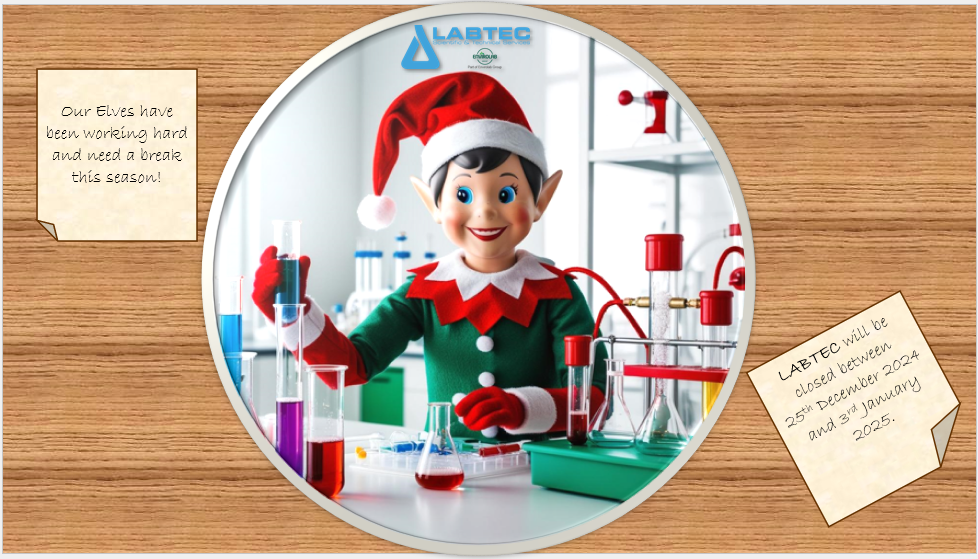 Labtec will be closed between 25th December 2024 and 3rd January 2025